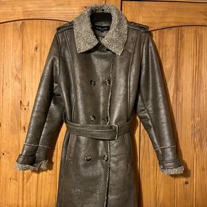 Soft leather coat XXL